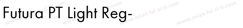 Futura PT Light Reg字体转换